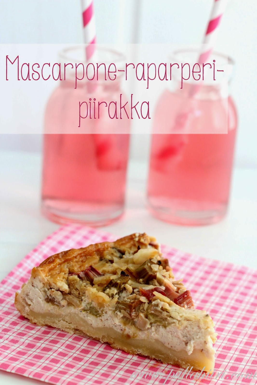 Mascarpone-raparperipiirakka / Rhubarb cheesecake bars - Pullahiiren  leivontanurkka