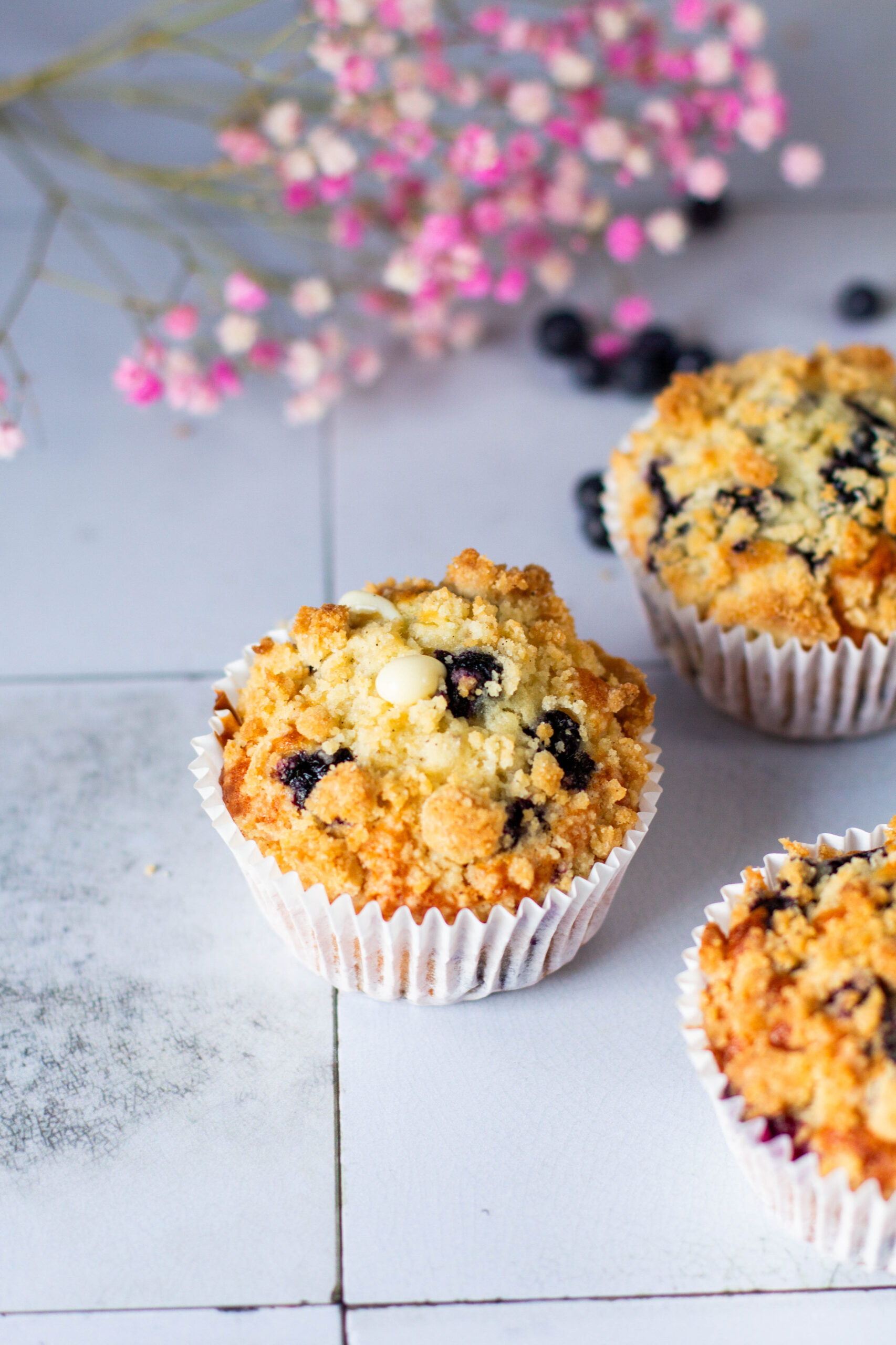 vaniljatäytteiset mustikkamuffinssit