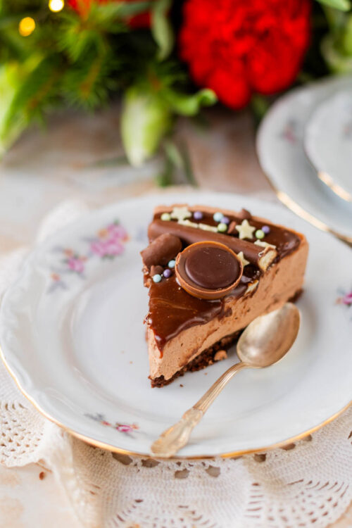 pala minttusuklaakakkua suklaaganachella