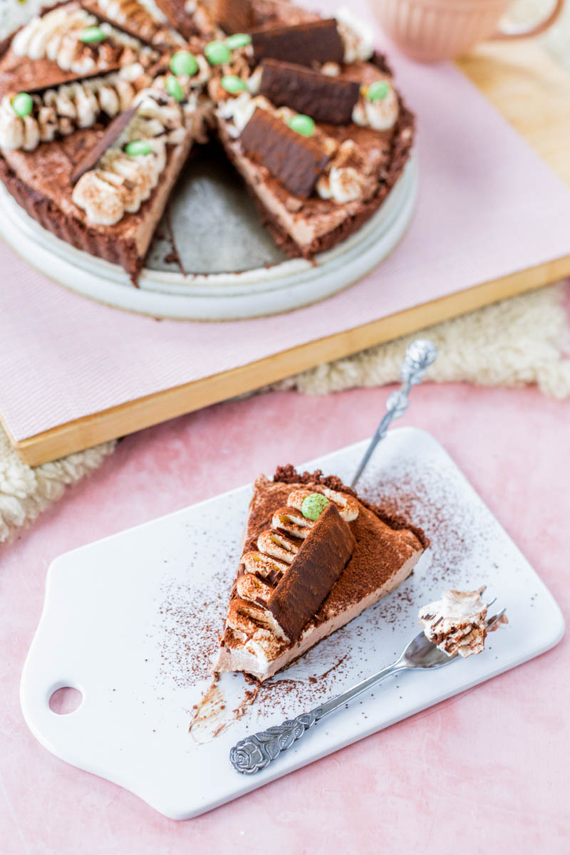 Mint chocolate chip tart