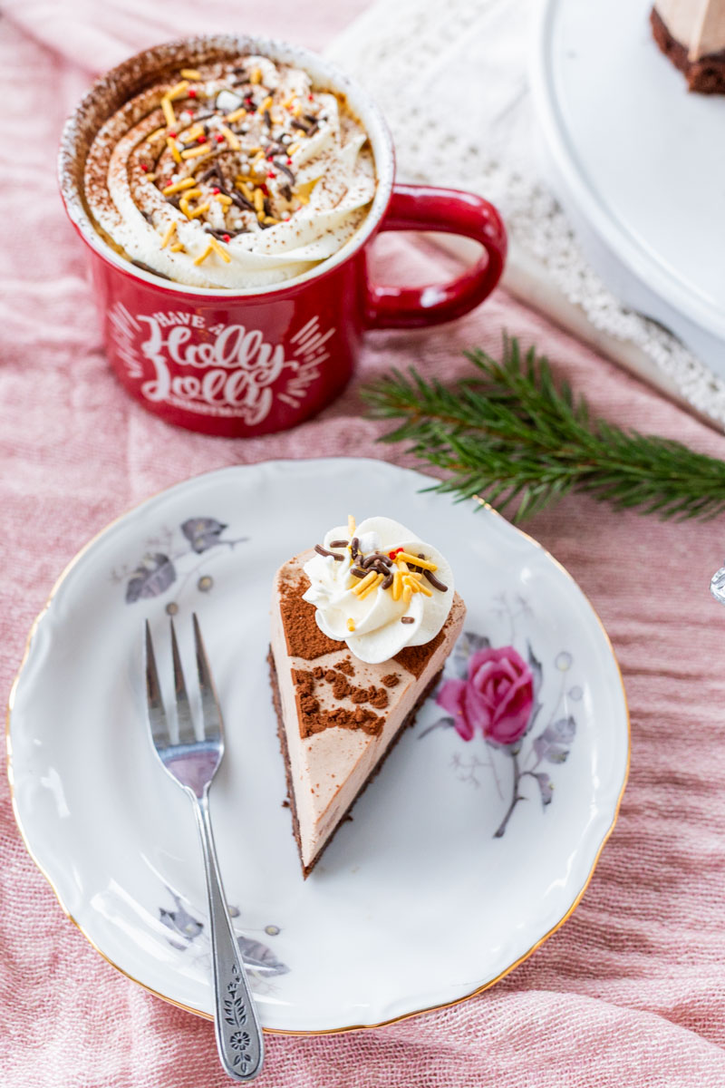 No bake mocha cheesece